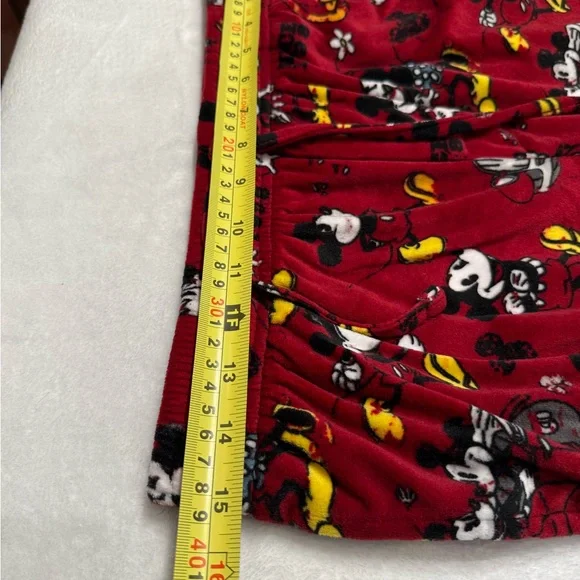 Disney Red Mickey Mouse Print Pajama Lounge Pants, Size Small (18-8) - Picture 11 of 12